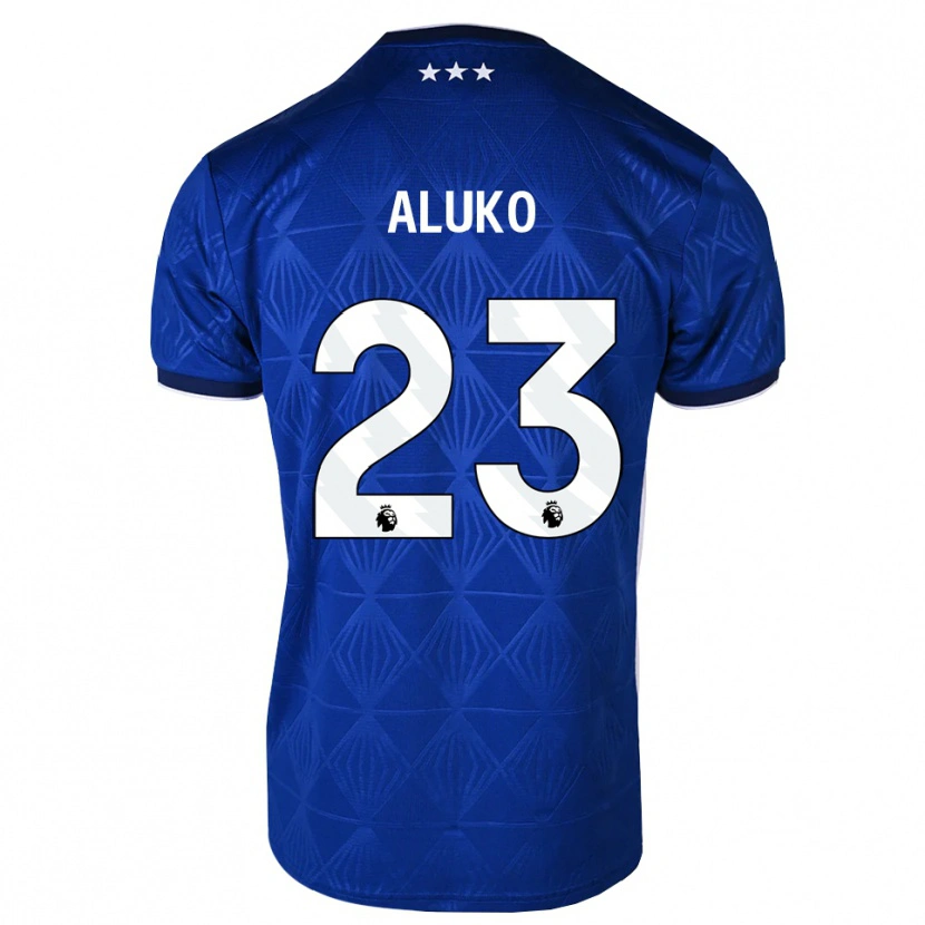 Danxen Criança Camisola Sone Aluko #23 Azul Médio Branco Vermelho Principal 2026/27 Camisa Brasil