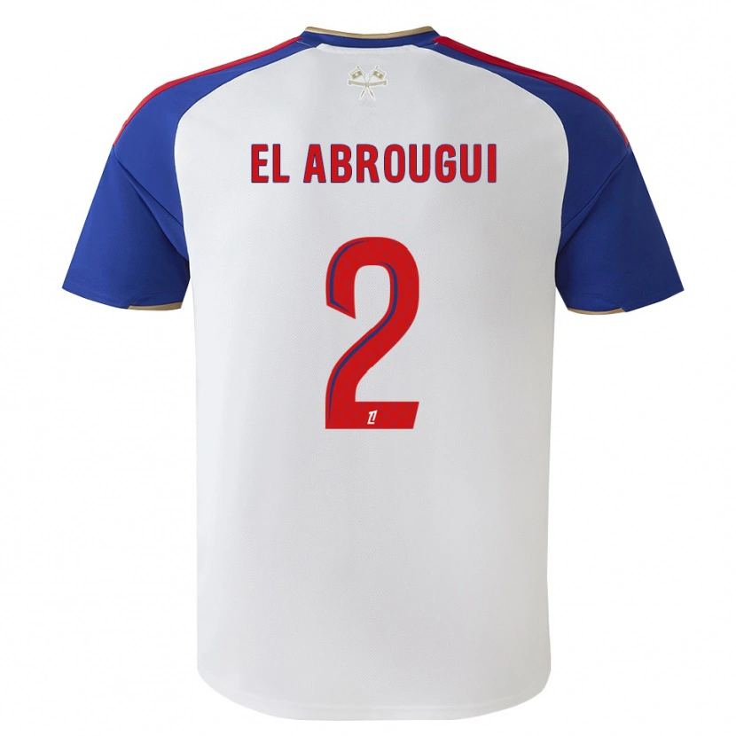 Danxen Criança Camisola Wassim El Abrougui #2 Azul Real Vermelho Branco Principal 2026/27 Camisa Brasil