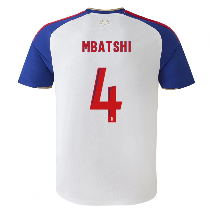 Danxen Criança Camisola Prince Mbatshi Mukuba #4 Azul Real Vermelho Branco Principal 2026/27 Camisa Brasil