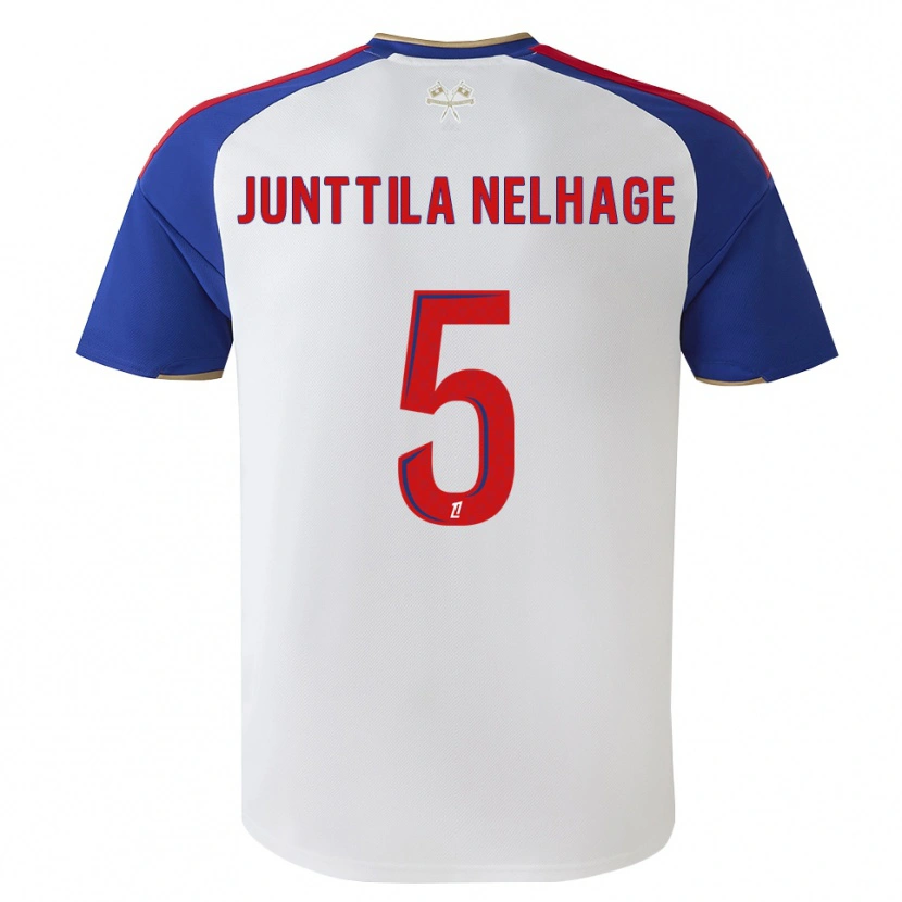 Danxen Criança Camisola Elma Junttila Nelhage #5 Azul Real Vermelho Branco Principal 2026/27 Camisa Brasil