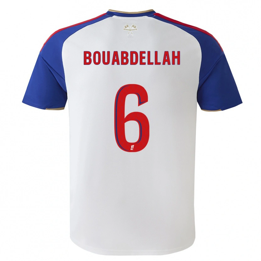 Danxen Criança Camisola Jalis Bouabdellah #6 Azul Real Vermelho Branco Principal 2026/27 Camisa Brasil