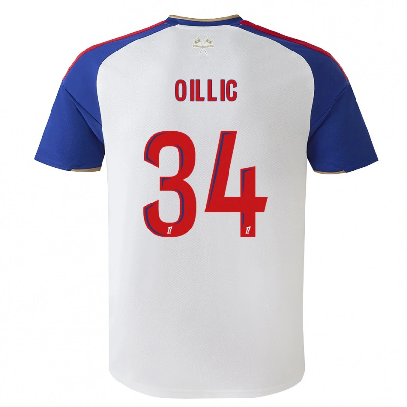 Danxen Criança Camisola Laureen Oillic #34 Azul Real Vermelho Branco Principal 2026/27 Camisa Brasil