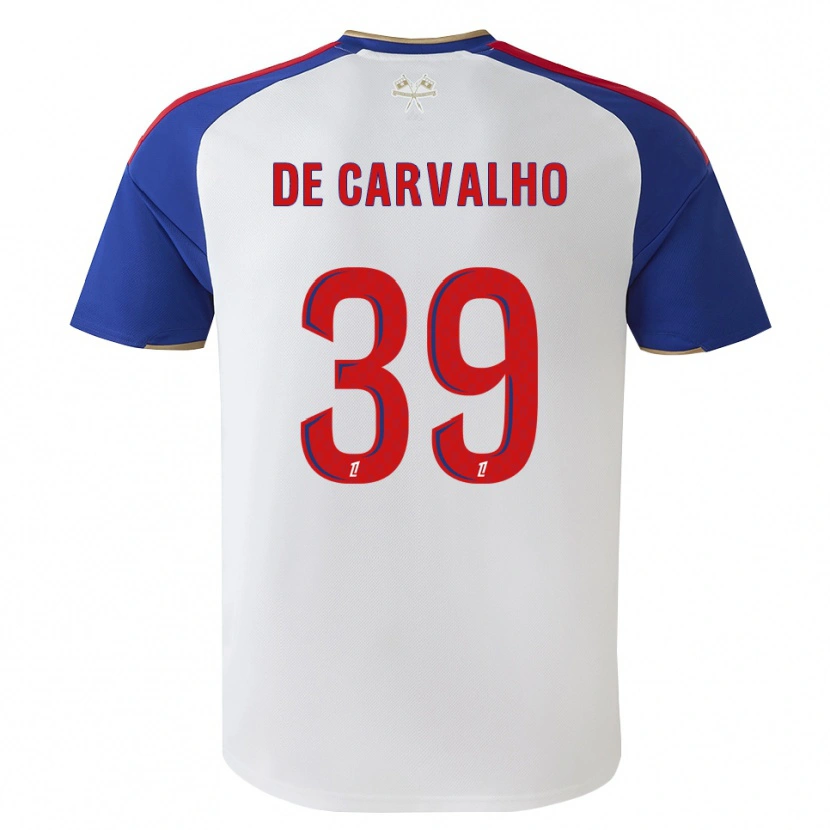 Danxen Criança Camisola Mathys De Carvalho #39 Azul Real Vermelho Branco Principal 2026/27 Camisa Brasil