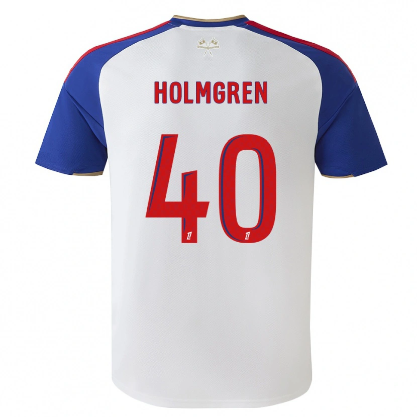 Danxen Criança Camisola Emma Holmgren #40 Azul Real Vermelho Branco Principal 2026/27 Camisa Brasil
