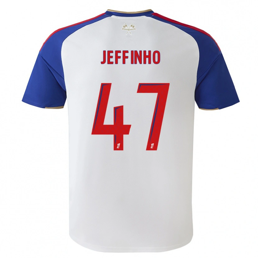 Danxen Criança Camisola Jeffinho #47 Azul Real Vermelho Branco Principal 2026/27 Camisa Brasil