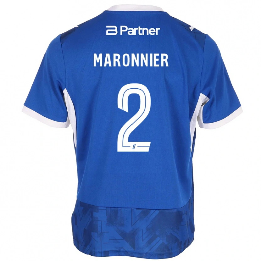 Danxen Criança Camisola Lucas Maronnier #2 Azul Médio Branco Principal 2026/27 Camisa Brasil