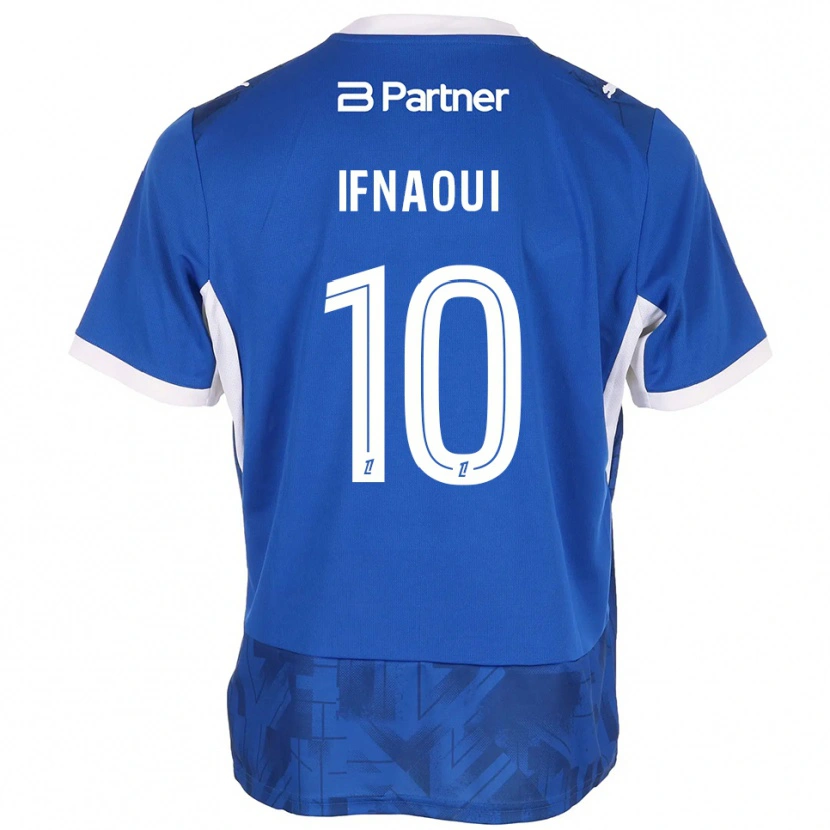 Danxen Criança Camisola Merwan Ifnaoui #10 Azul Médio Branco Principal 2026/27 Camisa Brasil