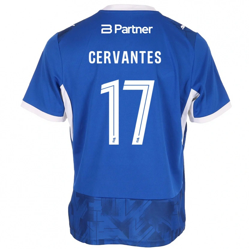 Danxen Criança Camisola Noa Cervantes #17 Azul Médio Branco Principal 2026/27 Camisa Brasil