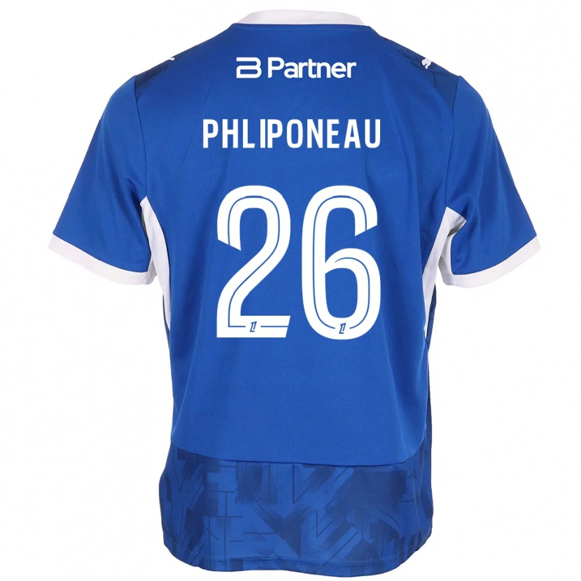 Danxen Criança Camisola Alexandre Phliponeau #26 Azul Médio Branco Principal 2026/27 Camisa Brasil