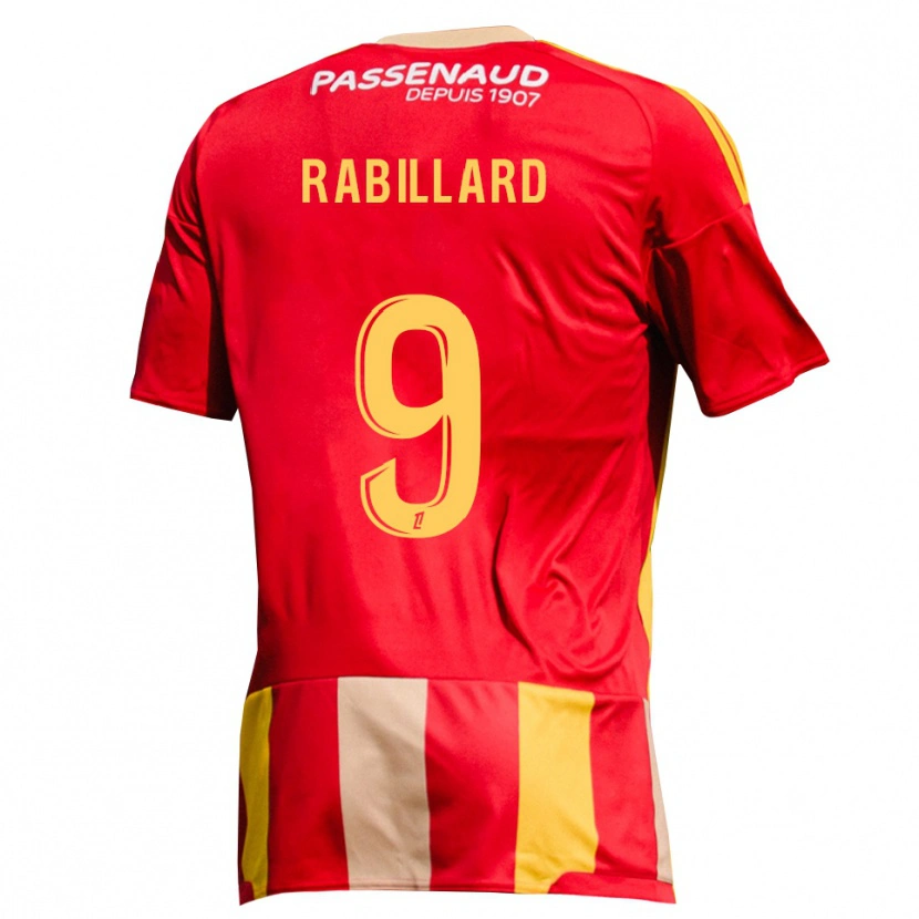 Danxen Criança Camisola Antoine Rabillard #9 Amarelo Vermelho Verde Principal 2026/27 Camisa Brasil