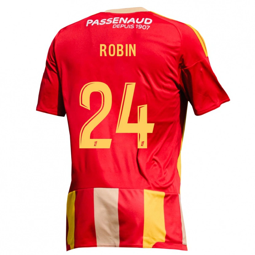 Danxen Criança Camisola Milan Robin #24 Amarelo Vermelho Verde Principal 2026/27 Camisa Brasil