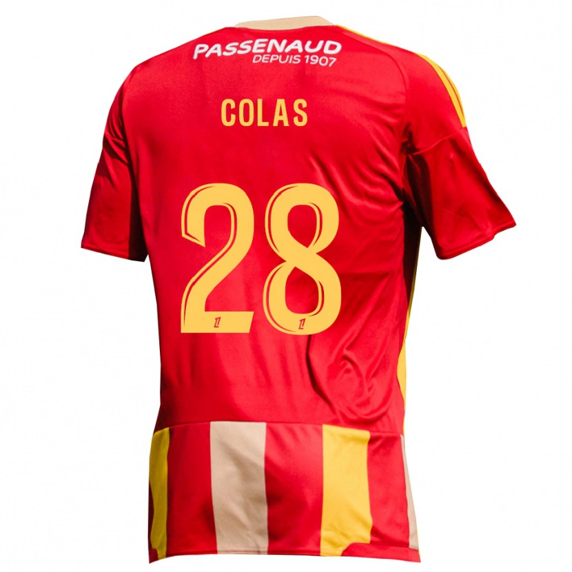 Danxen Criança Camisola Erwan Colas #28 Amarelo Vermelho Verde Principal 2026/27 Camisa Brasil