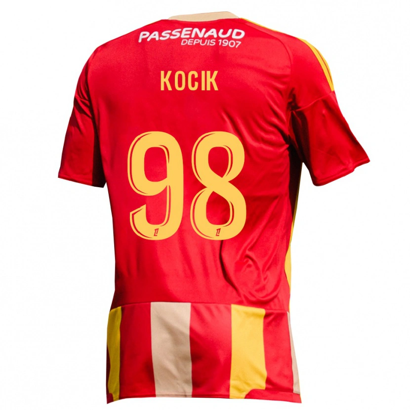 Danxen Criança Camisola Nicolas Kocik #98 Amarelo Vermelho Verde Principal 2026/27 Camisa Brasil