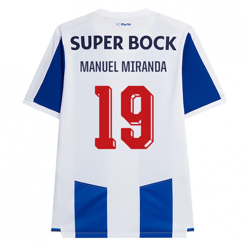 Danxen Criança Camisola Manuel Miranda #19 Azul Branco Vermelho Principal 2026/27 Camisa Brasil