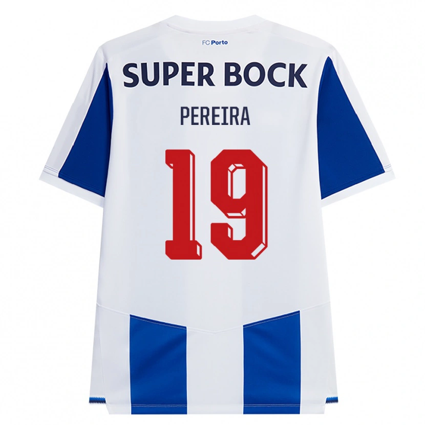 Danxen Criança Camisola João Pereira #19 Azul Branco Vermelho Principal 2026/27 Camisa Brasil