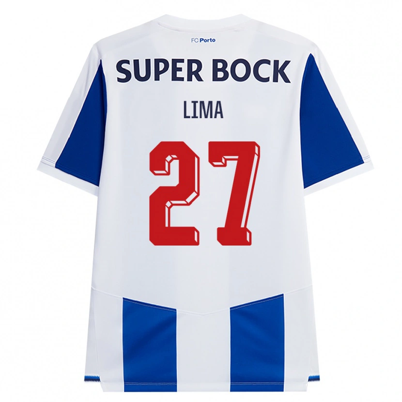 Danxen Criança Camisola Cláudia Lima #27 Azul Branco Vermelho Principal 2026/27 Camisa Brasil