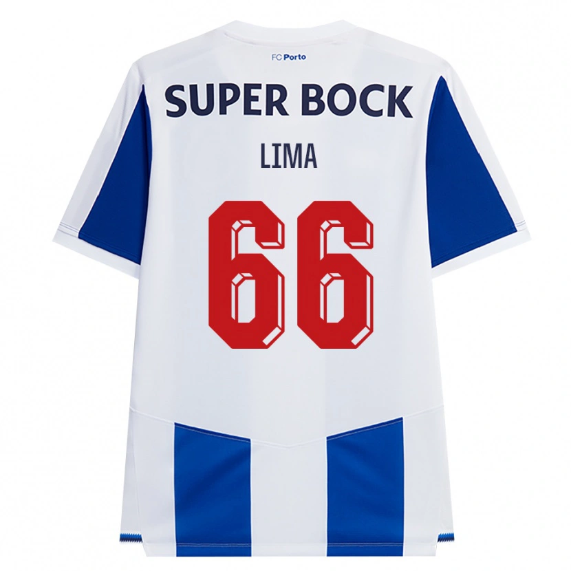 Danxen Criança Camisola Bernardo Lima #66 Azul Branco Vermelho Principal 2026/27 Camisa Brasil