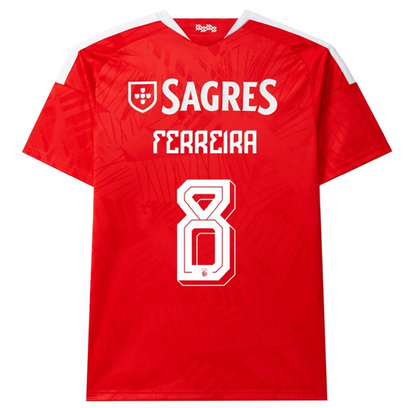 Danxen Criança Camisola Isaac Ferreira #8 Vermelho Branco Amarelo Principal 2026/27 Camisa Brasil