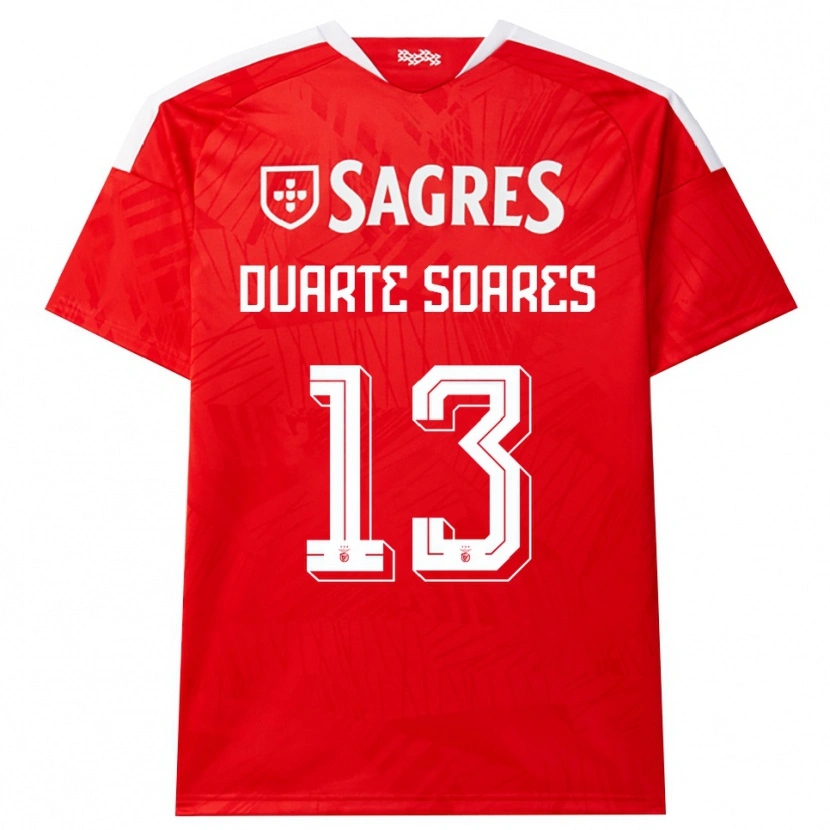 Danxen Criança Camisola Duarte Soares #13 Vermelho Branco Amarelo Principal 2026/27 Camisa Brasil