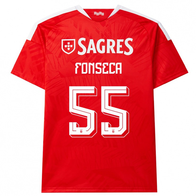Danxen Criança Camisola João Fonseca #55 Vermelho Branco Amarelo Principal 2026/27 Camisa Brasil