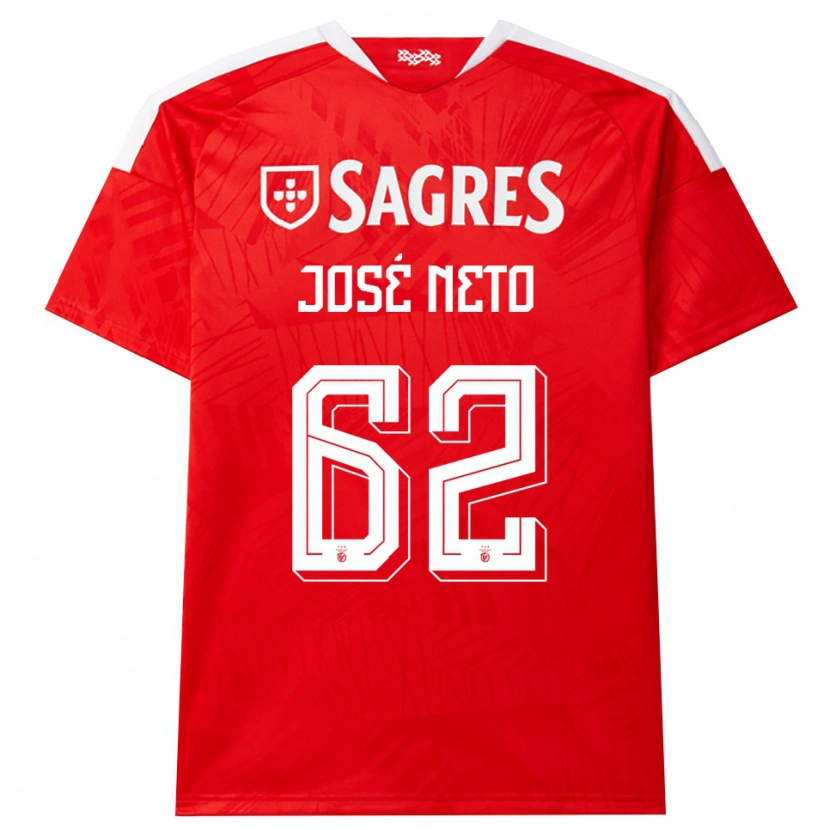 Danxen Criança Camisola José Neto #62 Vermelho Branco Amarelo Principal 2026/27 Camisa Brasil