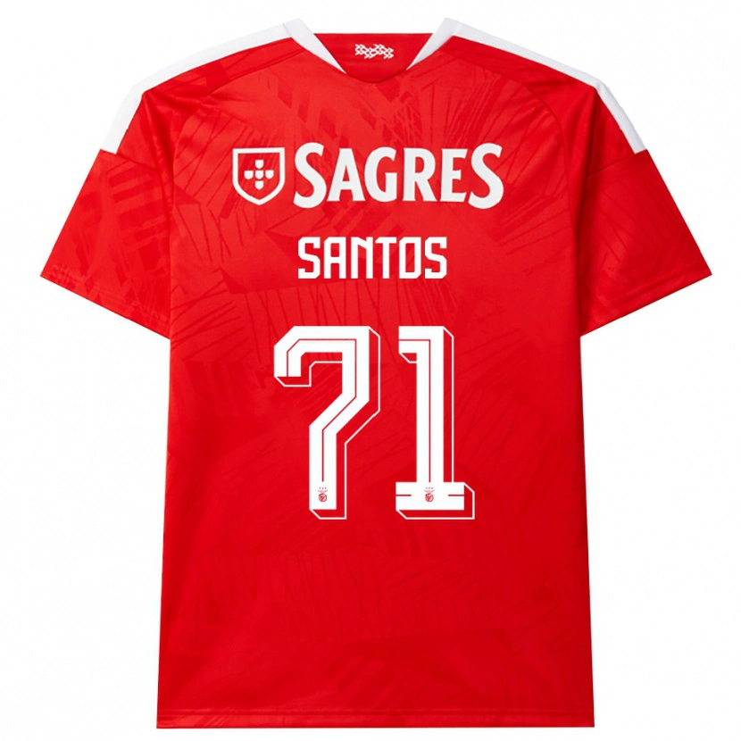 Danxen Criança Camisola Leandro Santos #71 Vermelho Branco Amarelo Principal 2026/27 Camisa Brasil