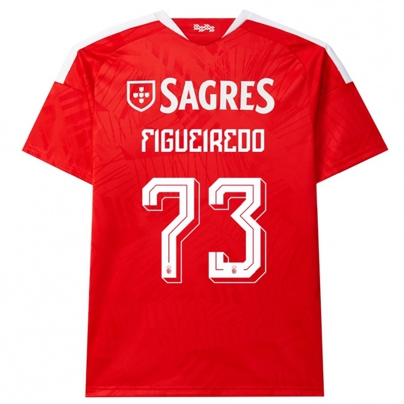 Danxen Criança Camisola Miguel Figueiredo #73 Vermelho Branco Amarelo Principal 2026/27 Camisa Brasil