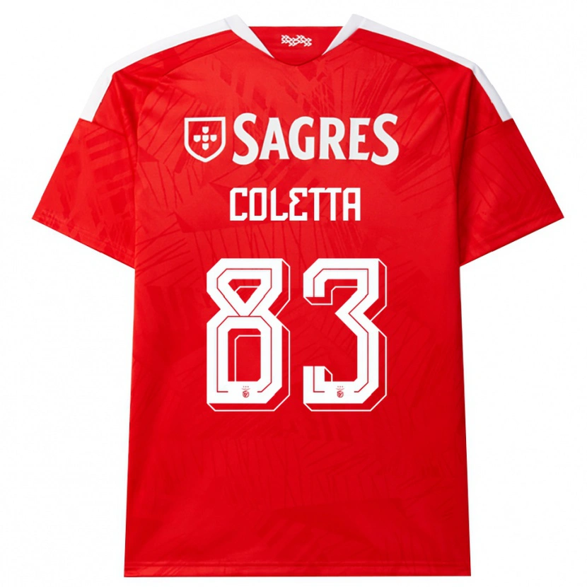 Danxen Criança Camisola Federico Coletta #83 Vermelho Branco Amarelo Principal 2026/27 Camisa Brasil