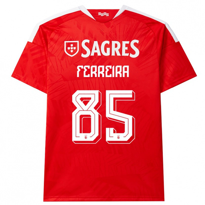 Danxen Criança Camisola Martim Ferreira #85 Vermelho Branco Amarelo Principal 2026/27 Camisa Brasil