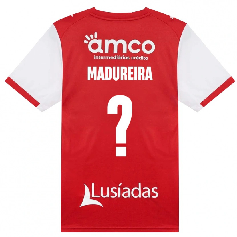 Danxen Criança Camisola João Madureira #0 Branco Vermelho Preto Principal 2026/27 Camisa Brasil