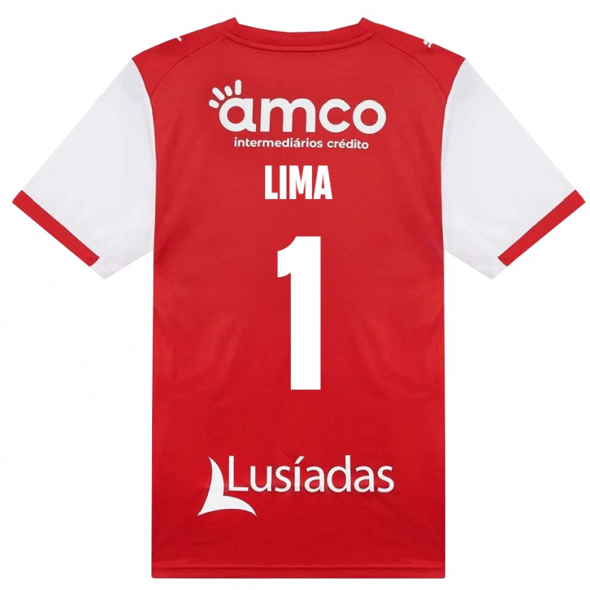 Danxen Criança Camisola Aline Lima #1 Branco Vermelho Preto Principal 2026/27 Camisa Brasil
