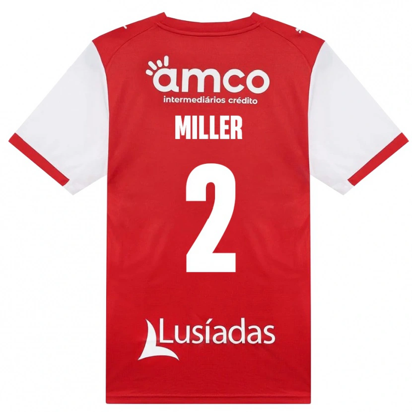 Danxen Criança Camisola Maria Miller #2 Branco Vermelho Preto Principal 2026/27 Camisa Brasil