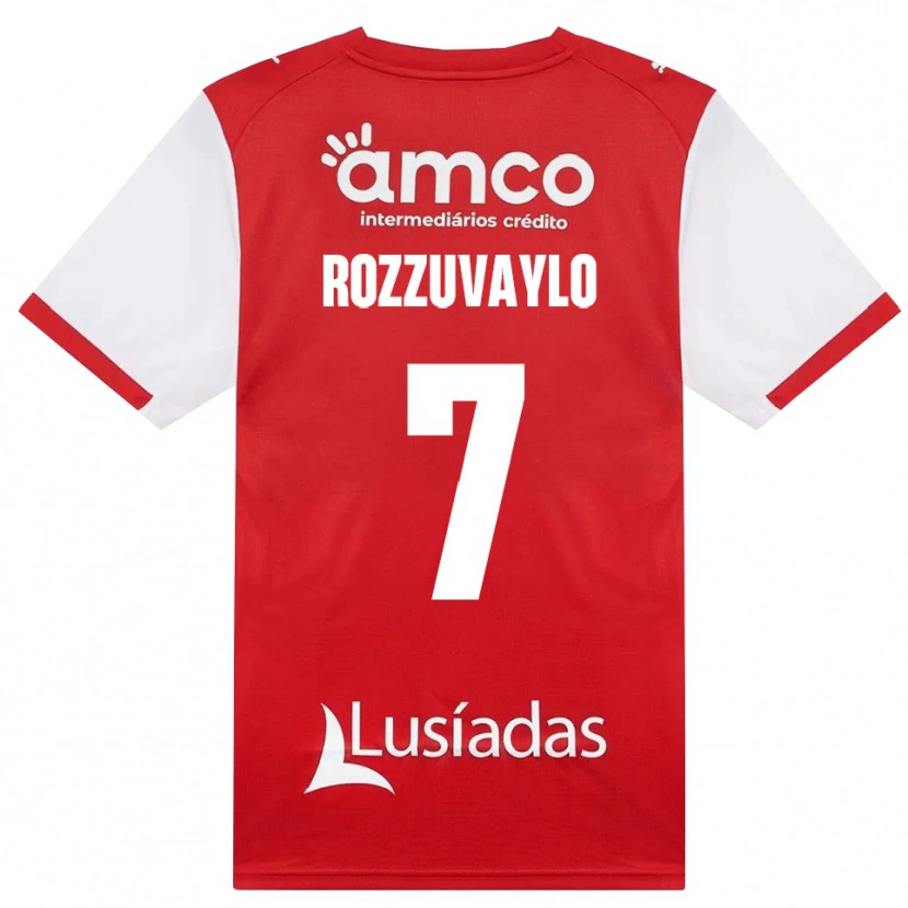 Danxen Criança Camisola Dani Rozzuvaylo #7 Branco Vermelho Preto Principal 2026/27 Camisa Brasil
