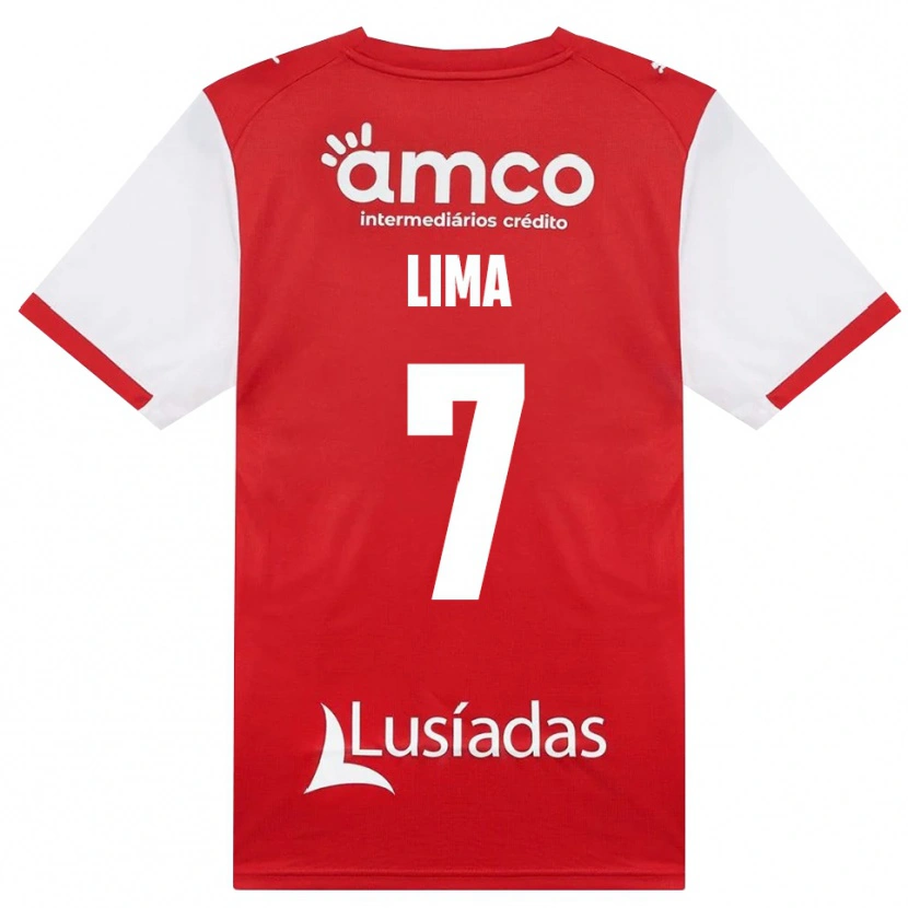 Danxen Criança Camisola Heriksson Lima #7 Branco Vermelho Preto Principal 2026/27 Camisa Brasil