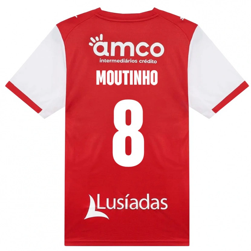 Danxen Criança Camisola João Moutinho #8 Branco Vermelho Preto Principal 2026/27 Camisa Brasil