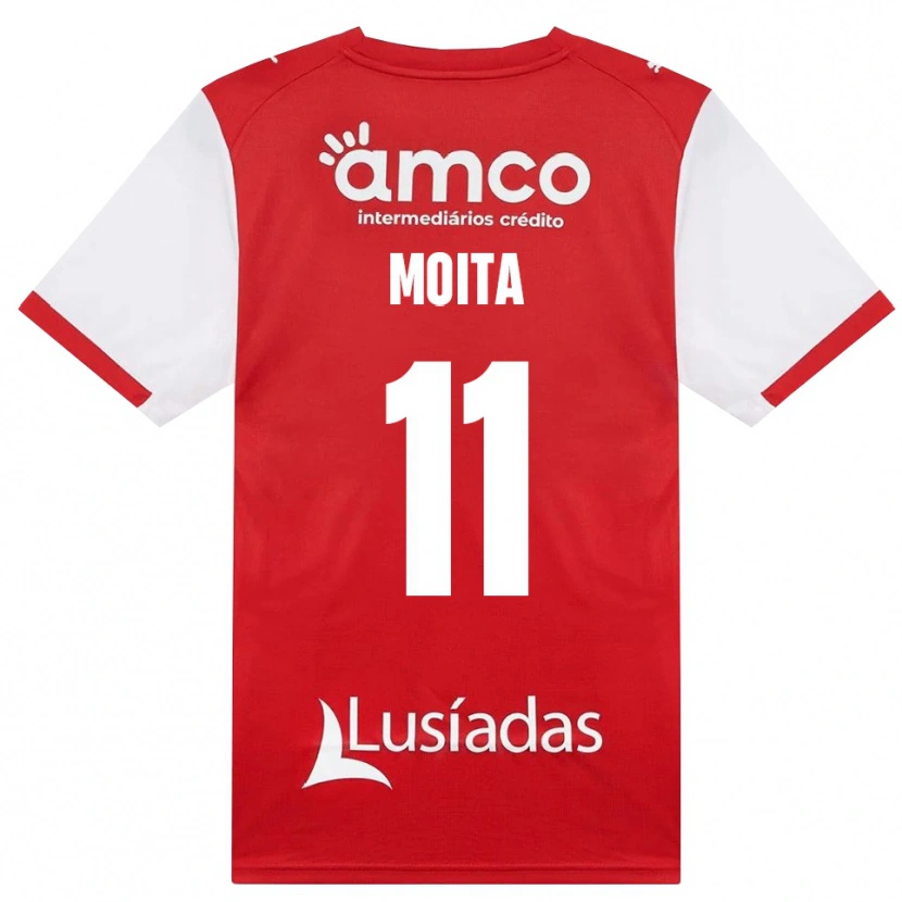 Danxen Criança Camisola Carlos Moita #11 Branco Vermelho Preto Principal 2026/27 Camisa Brasil