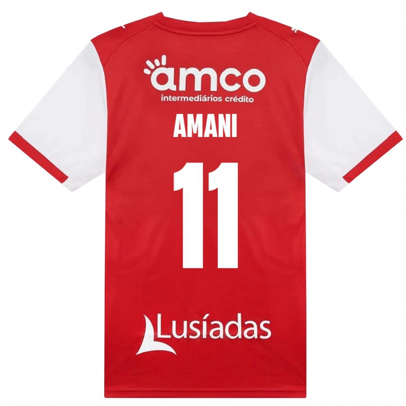 Danxen Criança Camisola Jolina Amani #11 Branco Vermelho Preto Principal 2026/27 Camisa Brasil