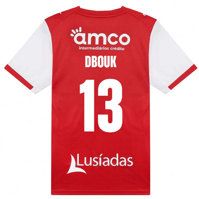 Danxen Criança Camisola Gabriel Dbouk #13 Branco Vermelho Preto Principal 2026/27 Camisa Brasil