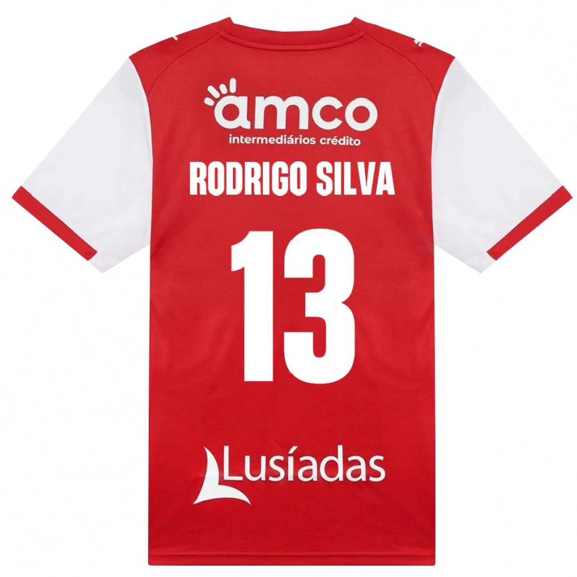Danxen Criança Camisola Rodrigo Silva #13 Branco Vermelho Preto Principal 2026/27 Camisa Brasil
