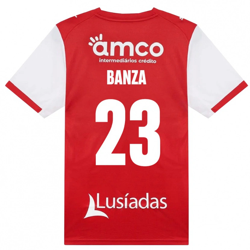Danxen Criança Camisola Simon Banza #23 Branco Vermelho Preto Principal 2026/27 Camisa Brasil