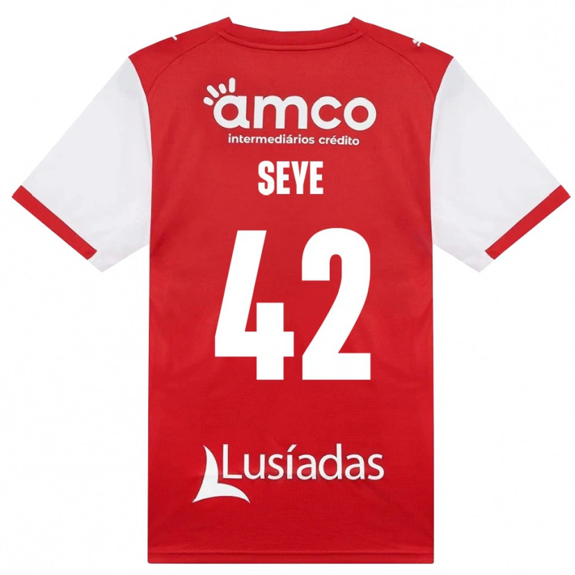 Danxen Criança Camisola Modou Seye #42 Branco Vermelho Preto Principal 2026/27 Camisa Brasil
