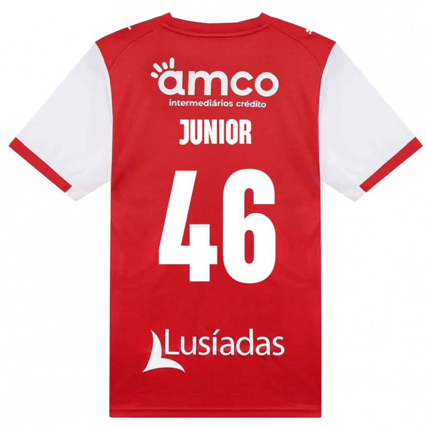 Danxen Criança Camisola Mário Junior #46 Branco Vermelho Preto Principal 2026/27 Camisa Brasil