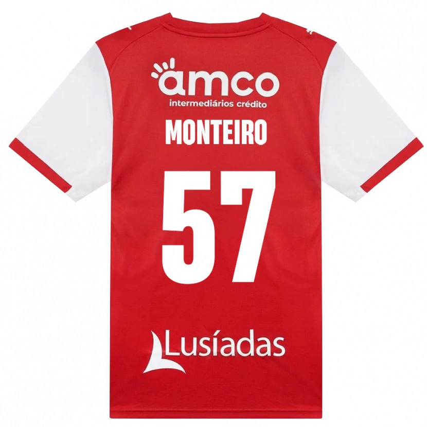 Danxen Criança Camisola Jordan Monteiro #57 Branco Vermelho Preto Principal 2026/27 Camisa Brasil