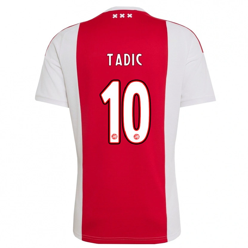 Danxen Criança Camisola Dusan Tadic #10 Vermelho Branco Amarelo Principal 2026/27 Camisa Brasil