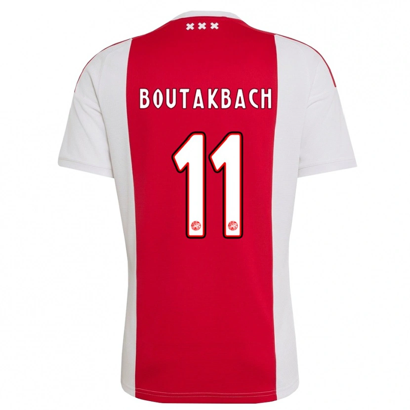 Danxen Criança Camisola Massin Boutakbach #11 Vermelho Branco Amarelo Principal 2026/27 Camisa Brasil