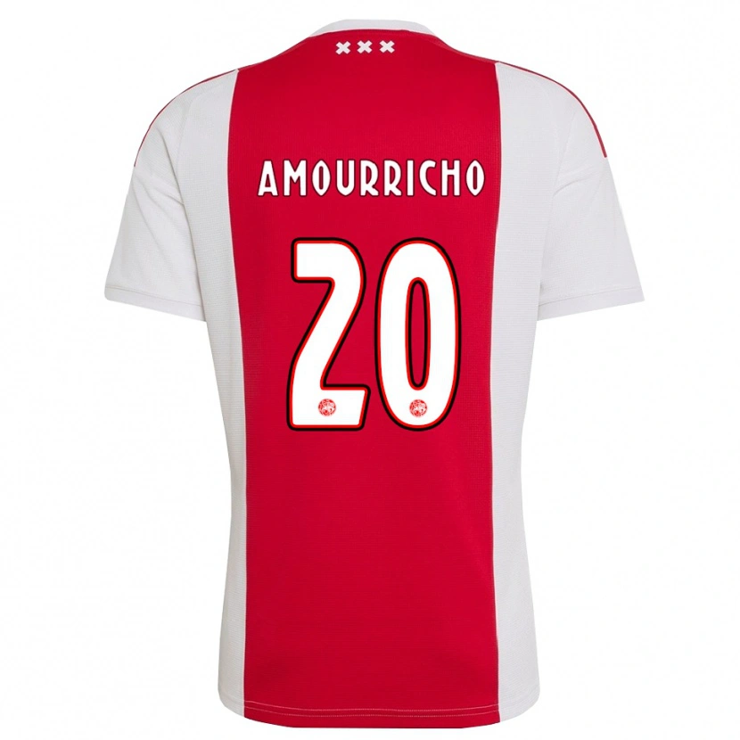 Danxen Criança Camisola Amourricho Van Axel Dongen #20 Vermelho Branco Amarelo Principal 2026/27 Camisa Brasil