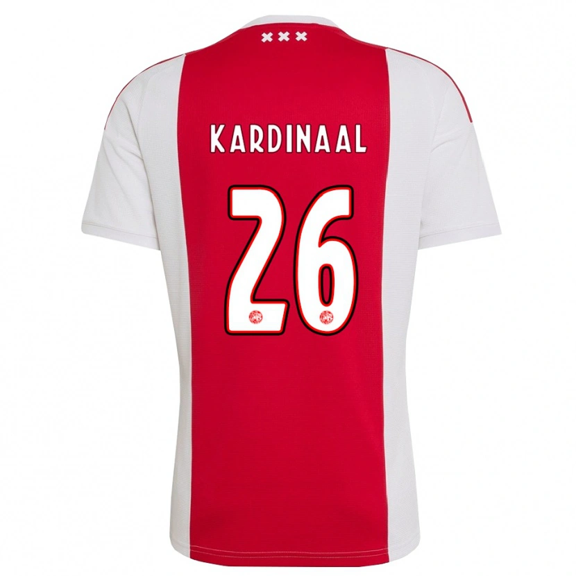 Danxen Criança Camisola Isa Kardinaal #26 Vermelho Branco Amarelo Principal 2026/27 Camisa Brasil