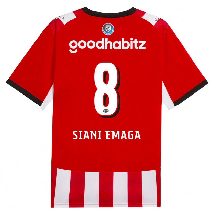 Danxen Criança Camisola Ezechiel Siani Emaga #8 Vermelho Branco Preto Principal 2026/27 Camisa Brasil