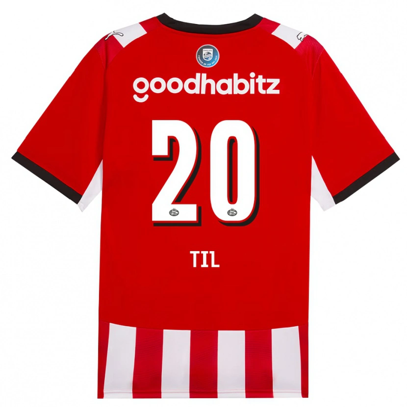 Danxen Criança Camisola Guus Til #20 Vermelho Branco Preto Principal 2026/27 Camisa Brasil