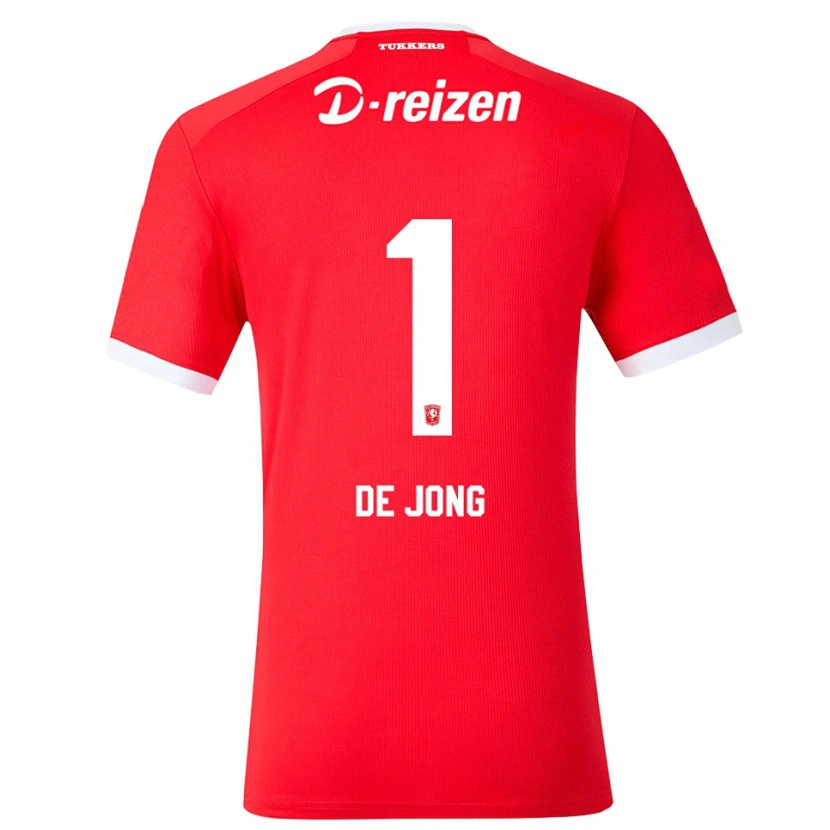 Danxen Criança Camisola Danielle De Jong #1 Vermelho Branco Principal 2026/27 Camisa Brasil
